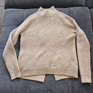 Wool Blend Cozy Tan Women's Sweater